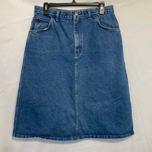 Vintage Cap Ferrat Denim Skirt 32” waist
